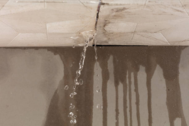 Professional Burst Pipe Cleanup technician working in Conway, NH